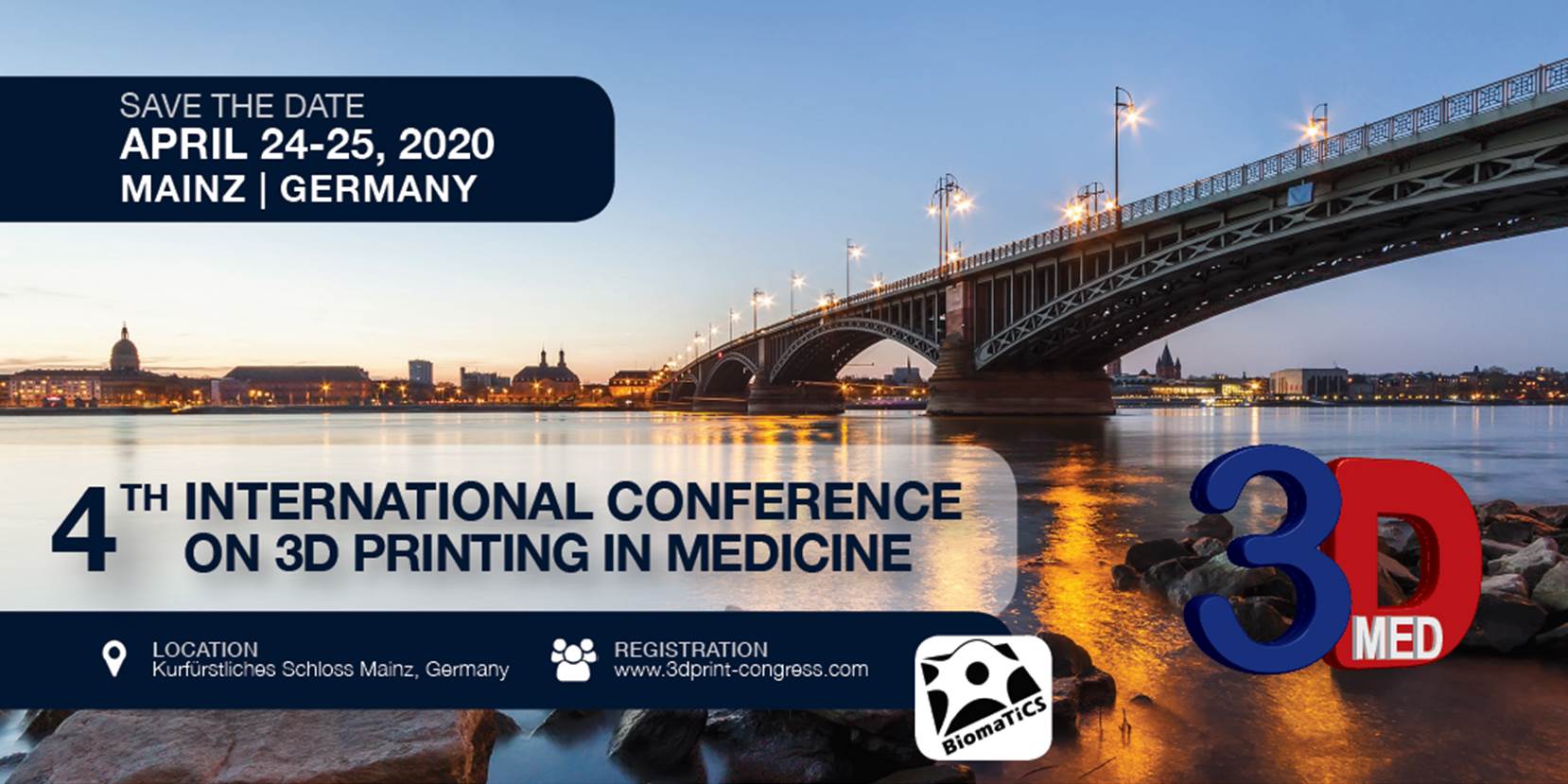 3rd Conference on 3D Printing in Medicine Banner