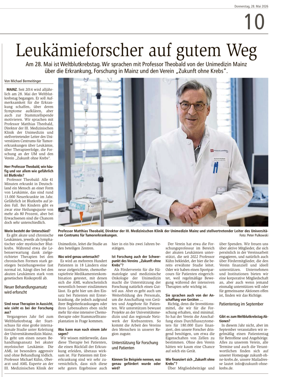 Artikel in der AZ