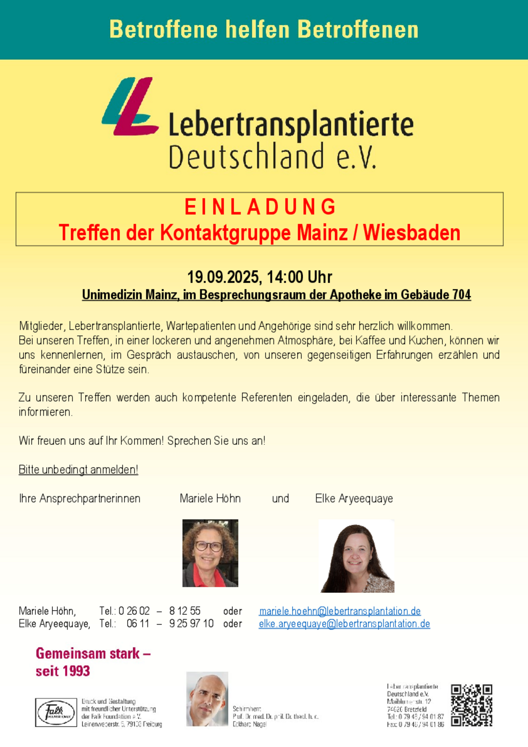 2025 Selbsthilfe Treffen Leber