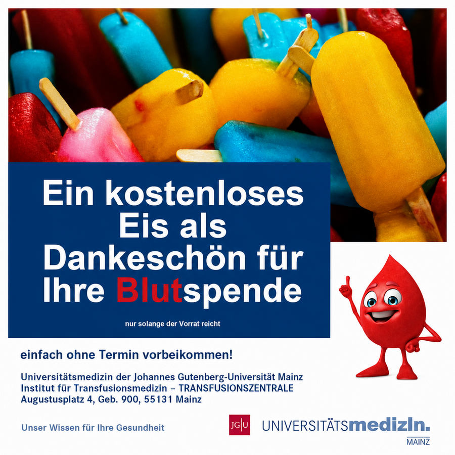 Eis-Aktion in Mainz