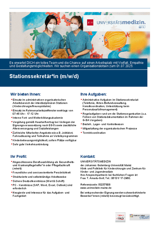 Stellenausschreibung