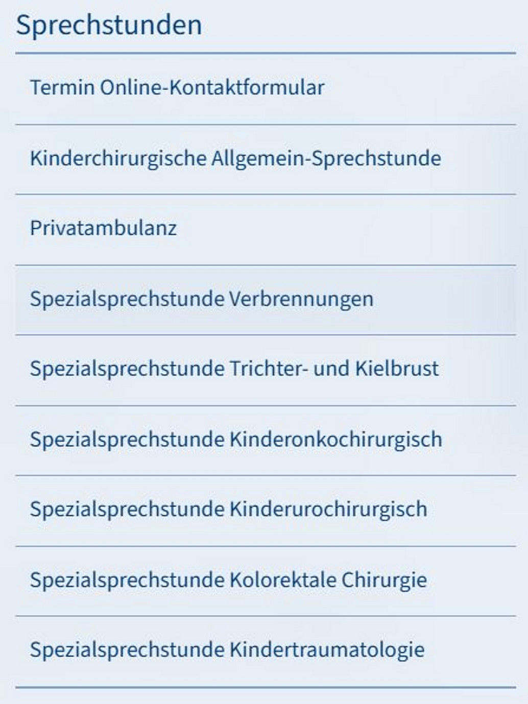 Sprechstunde