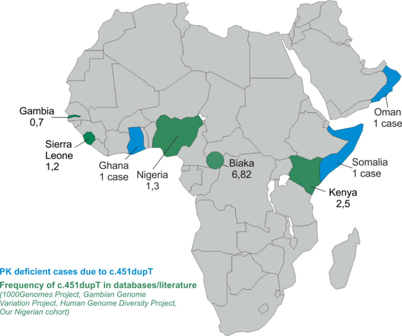 PK deficiency in africa