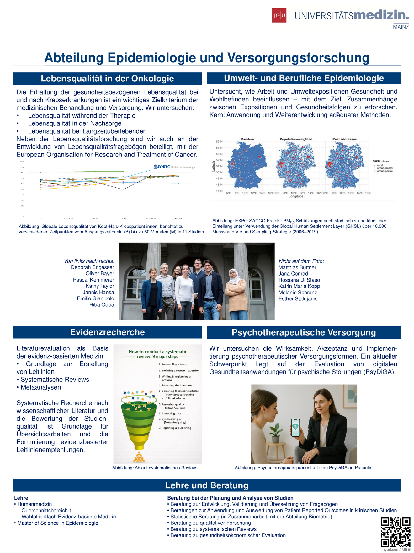 Poster Abteilung Epidemiologie und Versorgungsforschung
