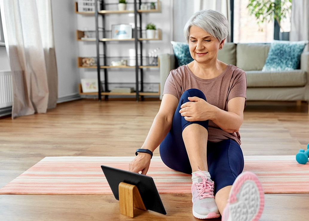 Patientin beim Sport