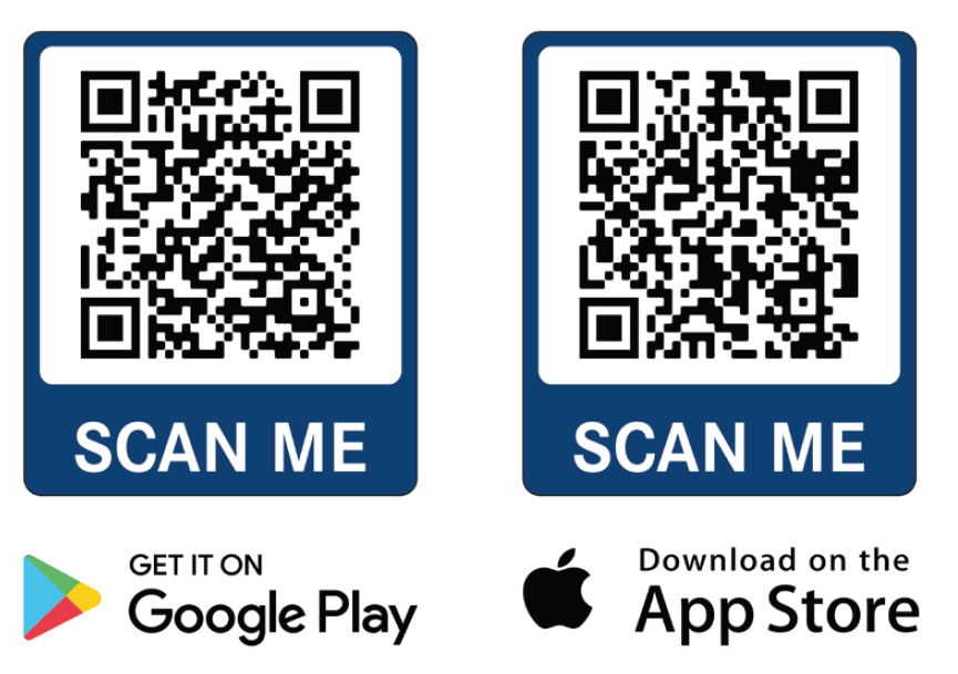 QR-Codes für die App-Stores