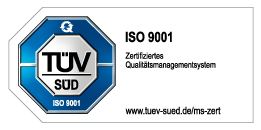 TÜV SÜD-geprüftes Qualitätsmanagement-System