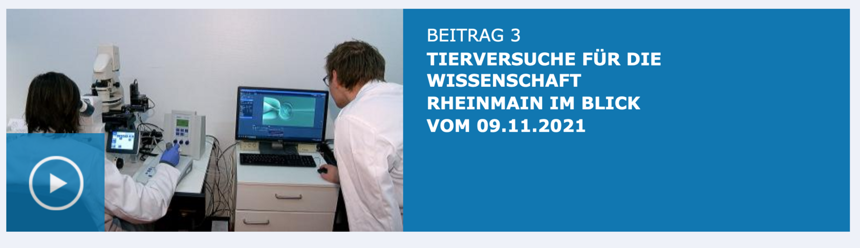 Beitrag bei RheinMain TV