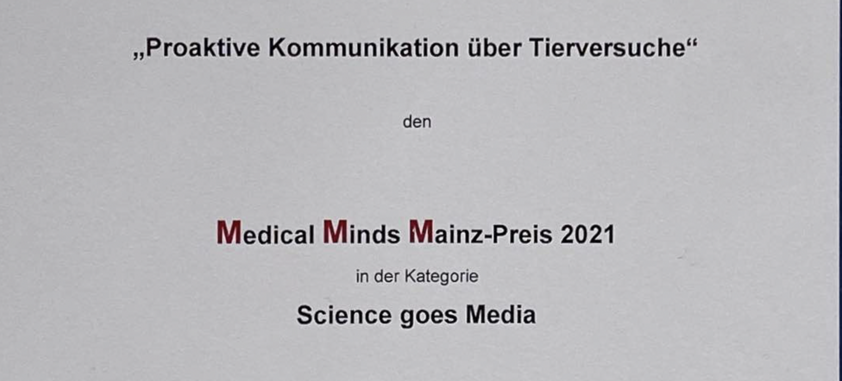 Science Goes Media Award 2021